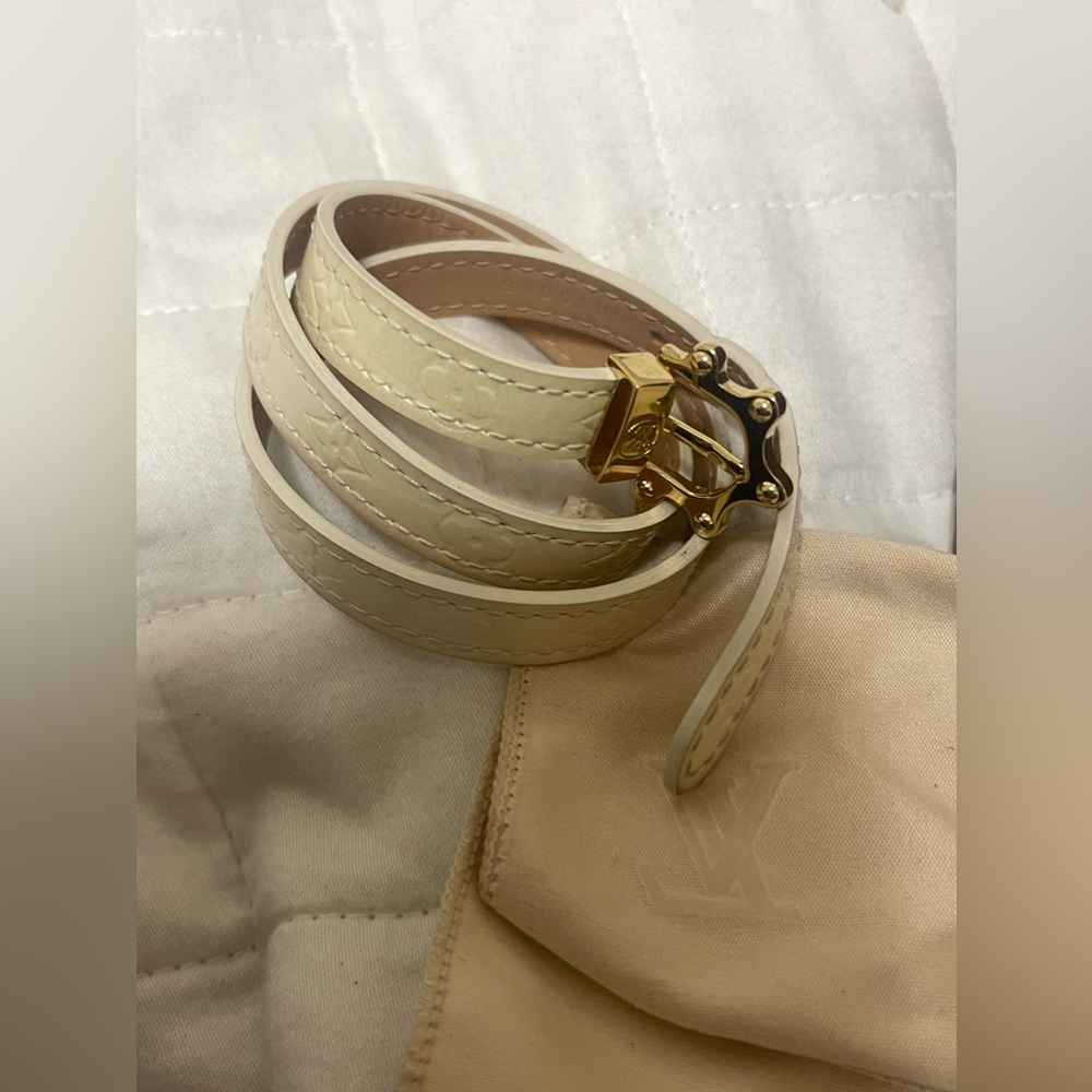 Bracelets Louis Vuitton Monogram Vernis Triple Tour Wrap